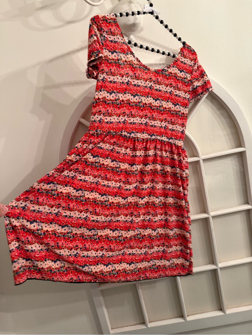 NWT West Loop Floral Striped Crisscross Back Sundress - Size Small